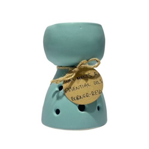 Handmade ceramic melts burner, 16x10cm, available in various colors