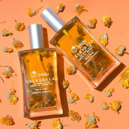 Face and body oil with calendula – Spitiko