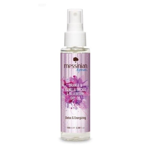 Dry Body & Hair Oil with Orange, Vanilla Orchid & Blueberry – Messinian Spa