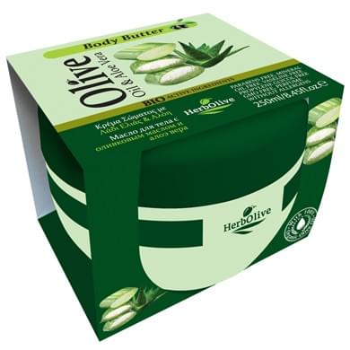 Herbolive body butter with aloe vera