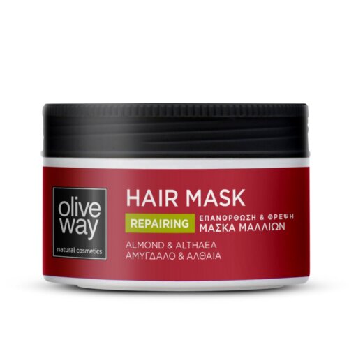 Repairing & nourishing hair mask with almond & althaia