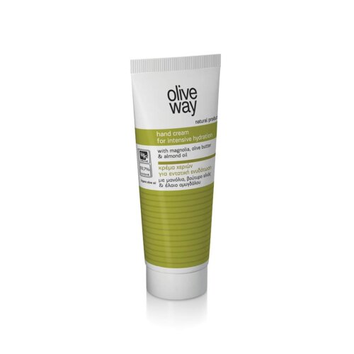 Hand cream for intensive hydration with magnolia, olive butter & almond oil - Olive Way