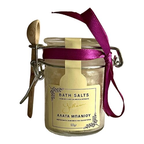 Bath salts with chamomile and calendula extracts - Yellow