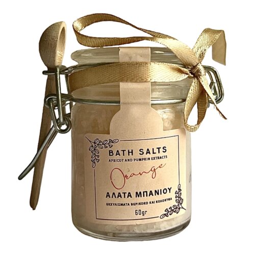Bath salts with apricot and pumpkin Extracts - Orange