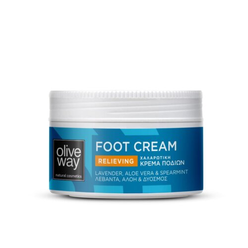 Relaxing foot cream with lavender, aloe vera & speramint - Olive way