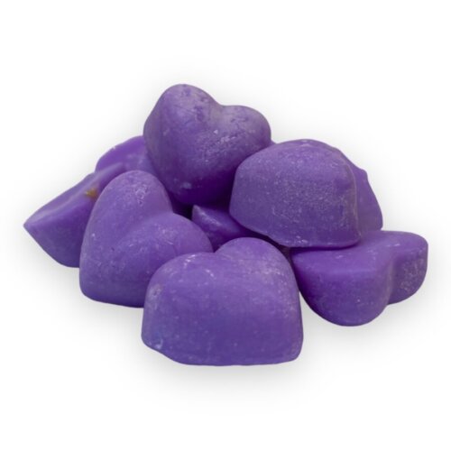 Soy wax heart melt with fragrance lavender