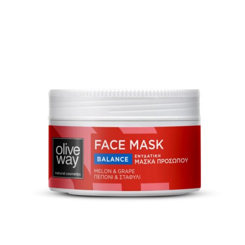 Moisturizing face mask with melon & grape