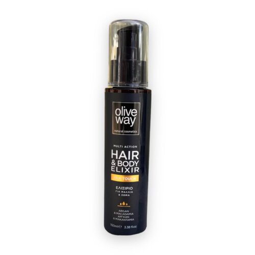 Silk touch hair & body elixir with argan & macadamia - Olive Way