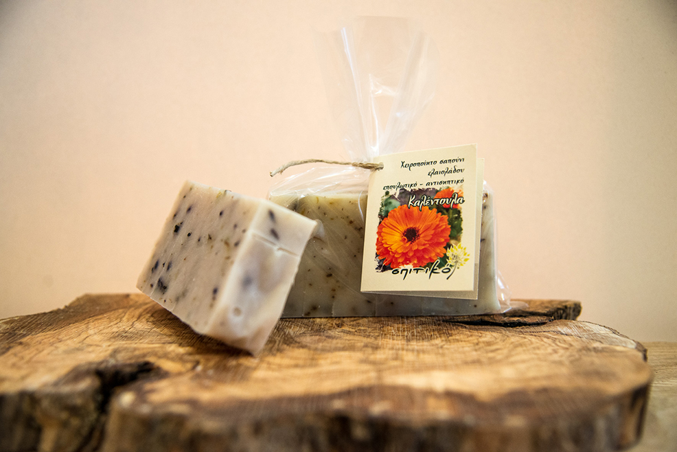 Soap for healing, antiseptic with calendula - Spitiko