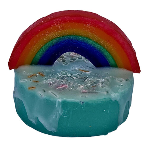 Rainbow candy-shaped soap in various scents