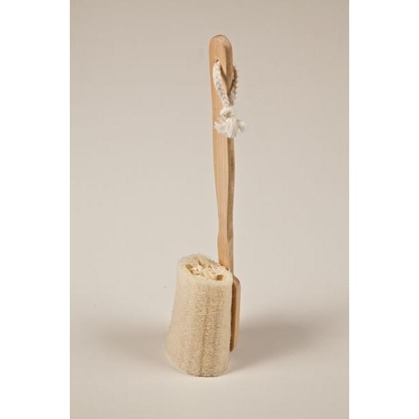 Kalyspongea Natural Luffah With Wooden Handle