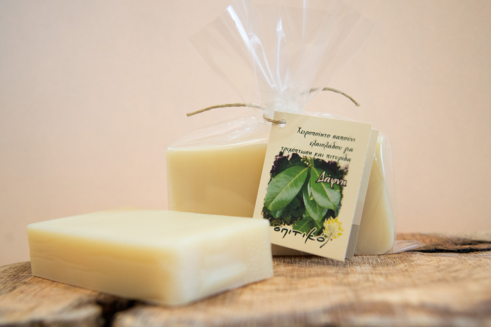 Soap for hair loss / dandruff with laurel, nettle and yarrow oil – Spitiko